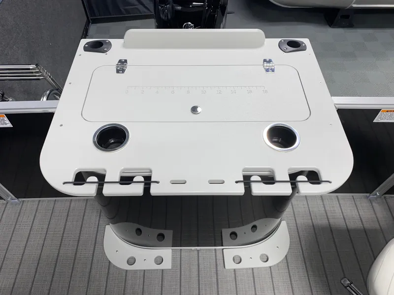 Slide: The Image of Fishing station on 2025 Sylvan Mirage 8520 Party Fish boat with Mercury 90HP engine. - 6