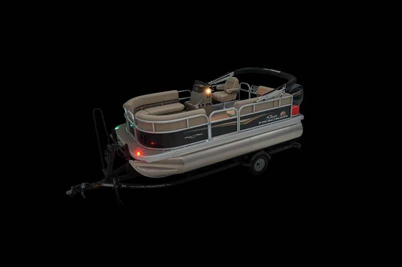 Slide: The Image of Sun Tracker Party Barge 16 DLX 2025 - 16