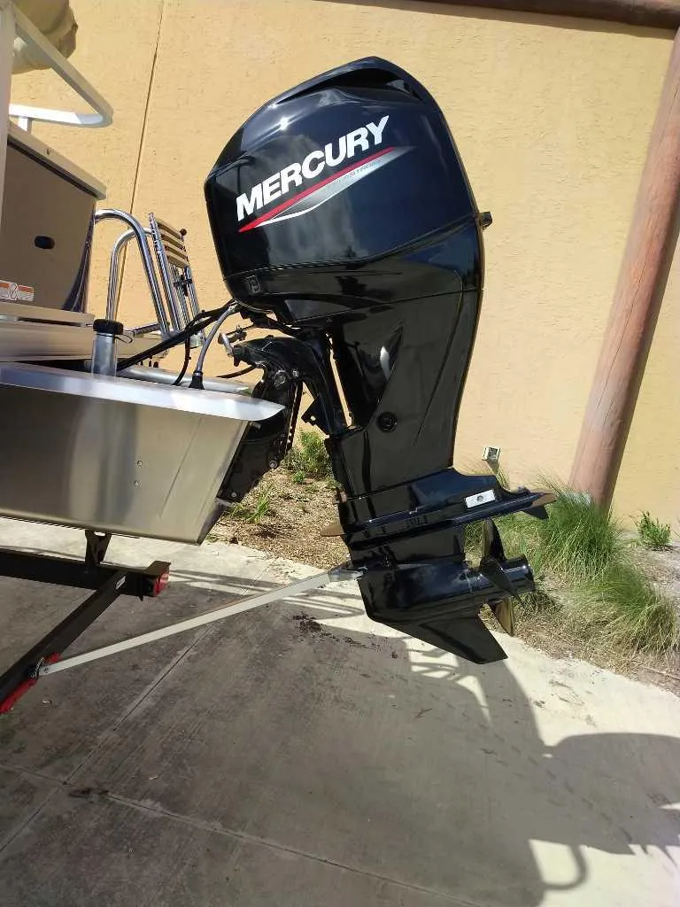 Slide: The Image of 2025 Sun Tracker Bass Buggy 18 DLX with Mercury outboard motor. - 4