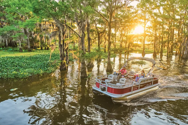 Slide: The Image of Manufacturer Provided Image: Bass Buggy 18 DLX Fishing Pontoon - 70