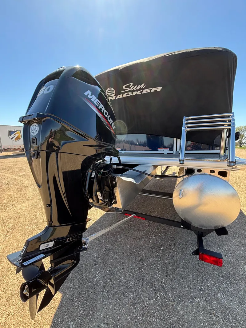 Slide: The Image of 2025 Sun Tracker Bass Buggy 16 XL Select with Mercury outboard motor. - 12