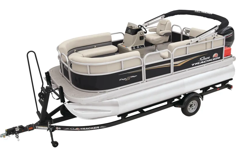 Slide: The Image of Sun Tracker Party Barge 16 DLX 2025 - 13