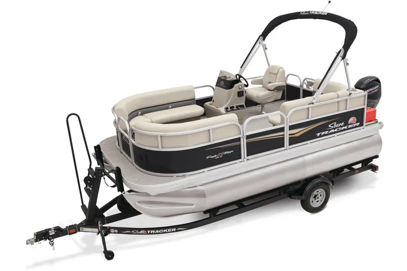 Slide: The Image of Sun Tracker Party Barge 16 DLX 2025 - 14