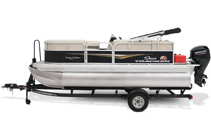 Slide: The Image of Sun Tracker Party Barge 16 DLX 2025 - 16