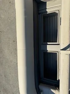 Slide: The Image of 2025 Sun Tracker Party Barge 18 DLX interior seating, beige upholstery. - 11