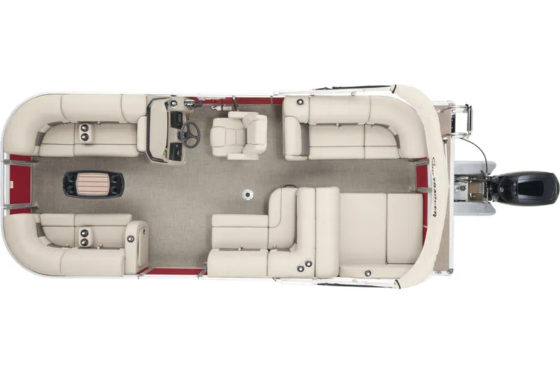 Slide: The Image of Manufacturer Provided Image: Sun Tracker Party Barge 22 RF DLX - 13
