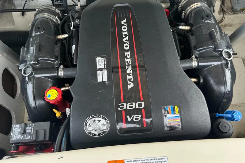 Slide: The Image of Volvo Penta 380 V8 engine in 2013 Chris-Craft Launch 25 boat. - 9