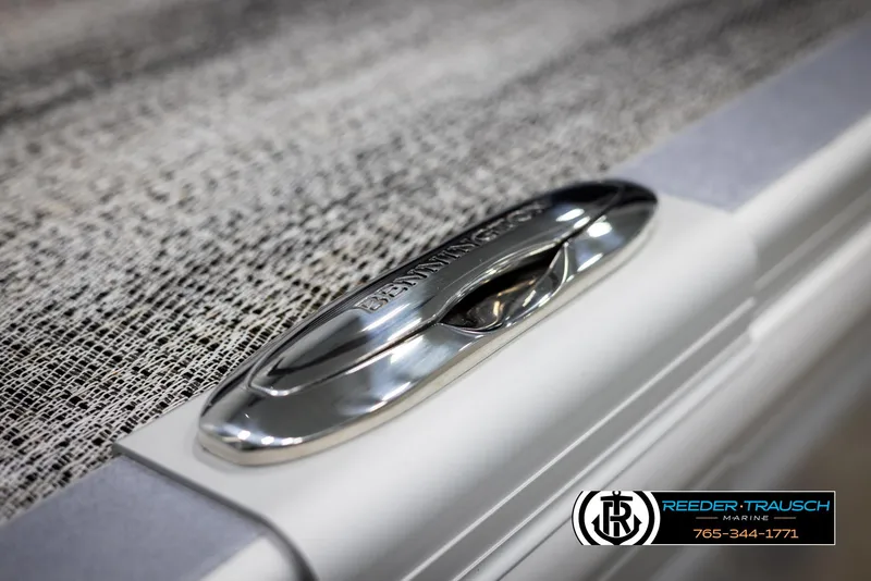 Slide: The Image of Close-up of 2025 Bennington 21 SSBSE boat cleat with textured surface. - 49