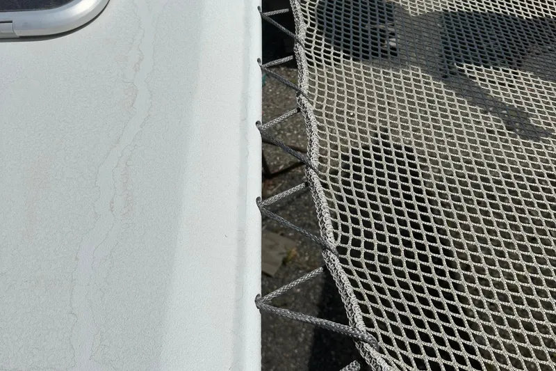 Slide: The Image of Kelsall 38ma 2019 catamaran deck with netting detail. - 30