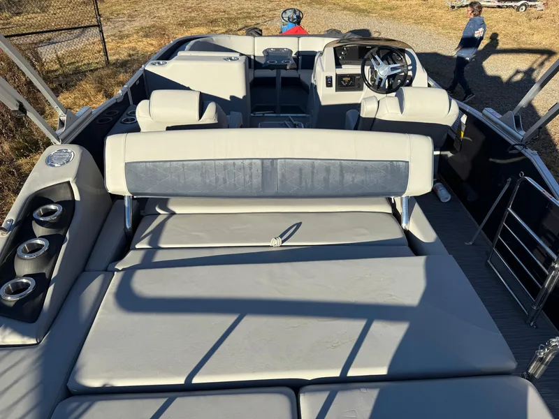 Slide: The Image of 2023 Bennington 23LTSB boat specifications and pricing details sheet. - 16