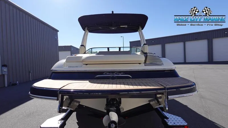 Slide: The Image of 2025 Chris-Craft Sportster boat at Race City Marine dealership. - 3