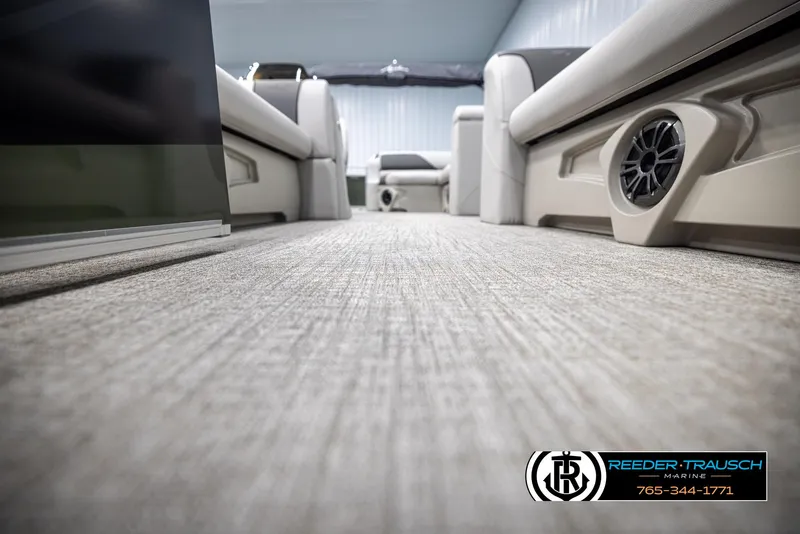 Slide: The Image of 2025 Avalon VENT CRB interior with plush seating and modern flooring. - 46