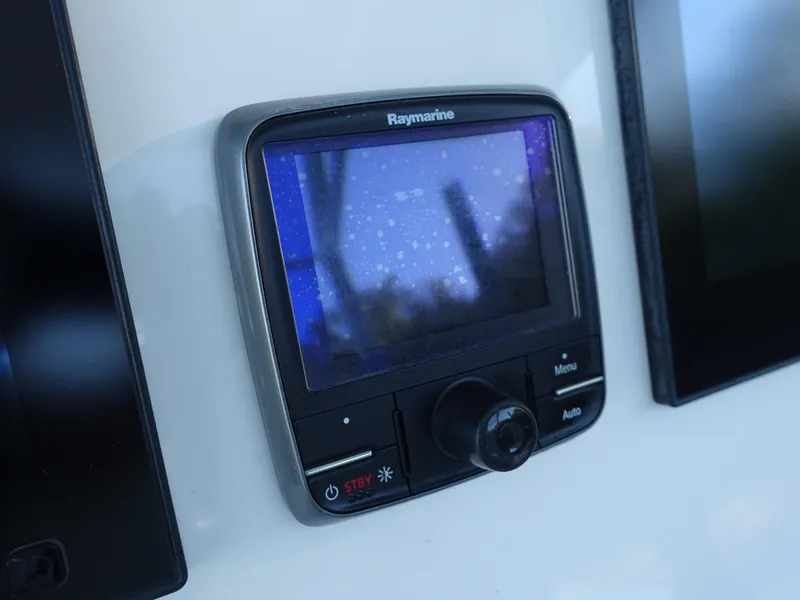 Slide: The Image of Raymarine display on 2016 Regulator 41 boat dashboard. - 19