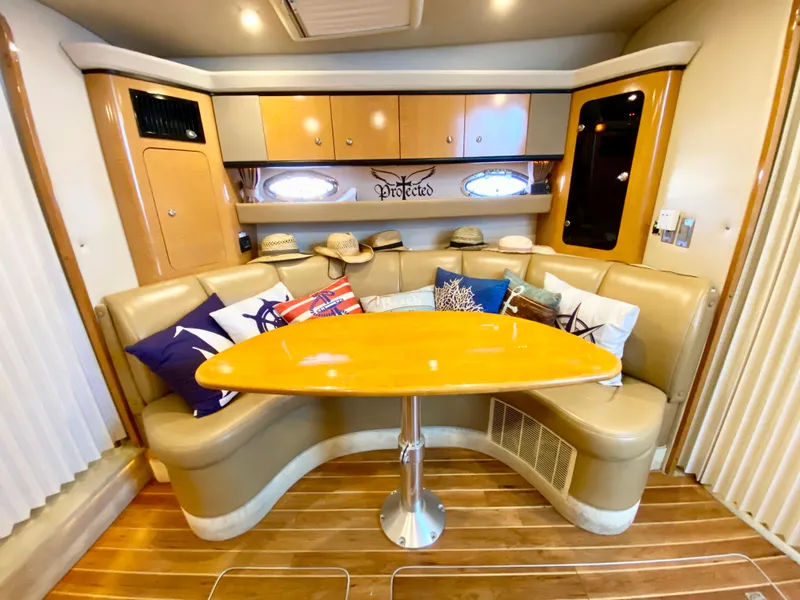 Slide: The Image of Luxurious 2006 Chaparral Signature 350 yacht interior with cozy seating and elegant decor. - 29