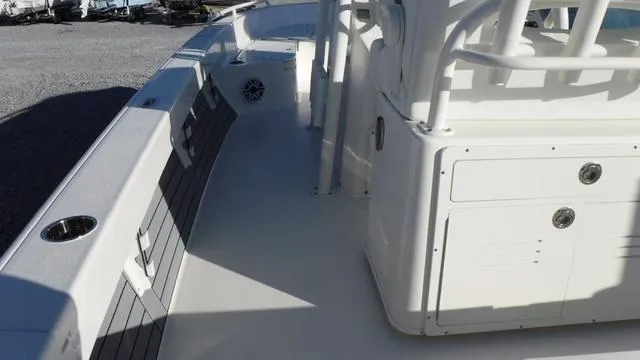 Slide: The Image of 2024 Pathfinder 2600 TRS boat interior with sleek design and modern features. - 5