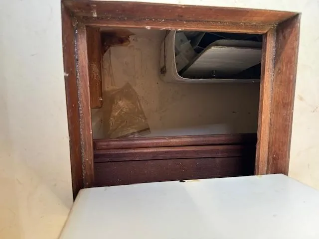 Slide: The Image of Wooden compartment interior of 1980 Cape Dory 36 boat. - 12