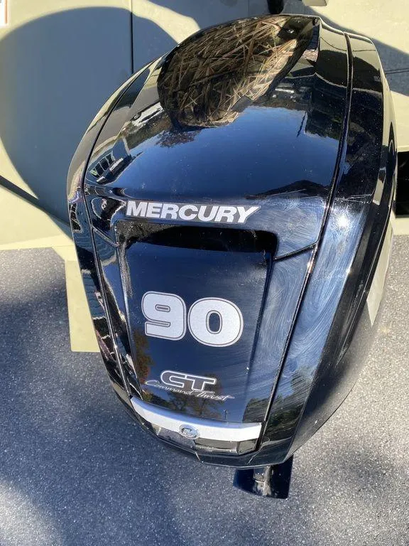 Slide: The Image of 2025 Lund 1870 Predator Z1870C with Mercury 90 HP outboard engine. - 13