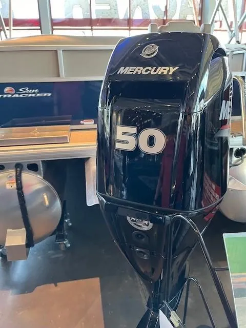 Slide: The Image of 2025 Sun Tracker Bass Buggy 16 XL Select with Mercury 50 outboard motor. - 3