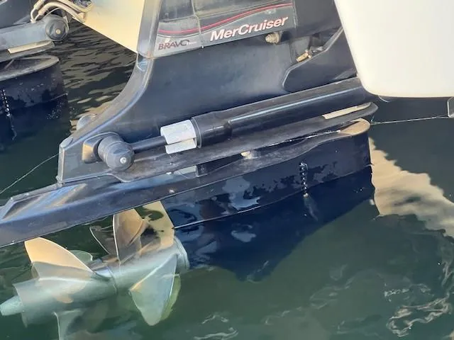 Slide: The Image of MerCruiser Bravo outdrive on 2012 Formula 310 Bowrider I/O in water. - 16