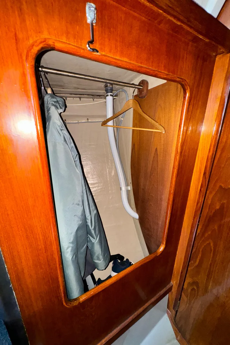 Slide: The Image of Wooden closet in 1985 C&C 41 sailboat. - 38