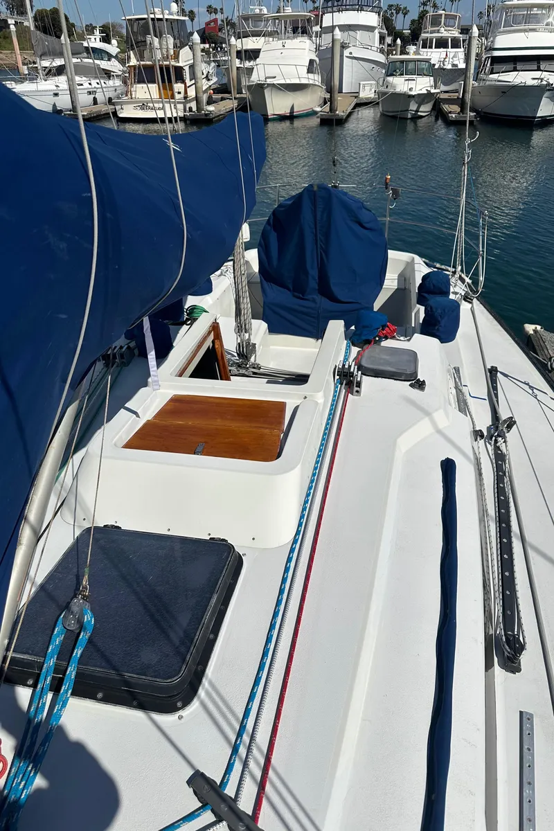 The Image of 1985 C&C 41 sailboat docked in marina. - 5