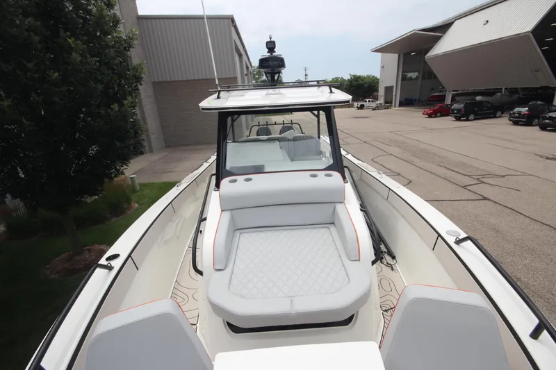 Slide: The Image of Modern bathroom in 2025 Zodiac X10CC boat, featuring sleek sink and compact toilet design. - 30