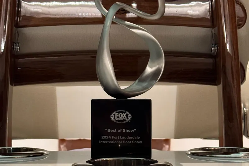 Slide: The Image of "Best of Show" award at 2024 Fort Lauderdale International Boat Show. - 31
