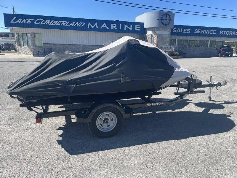 Slide: The Image of 2007 Sea-Doo RXP 215 covered on trailer at Lake Cumberland Marine. - 34