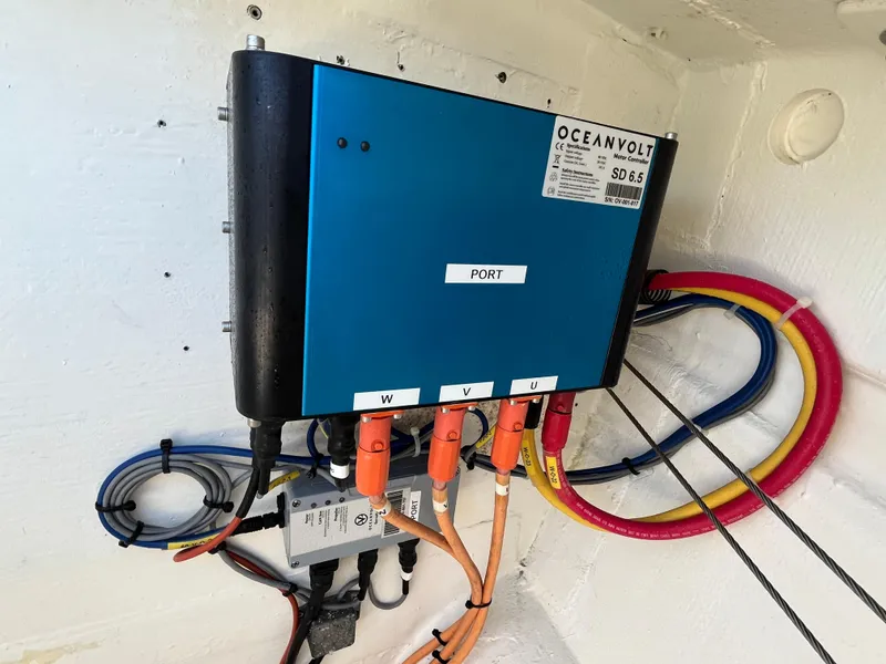 Slide: The Image of Electric system of 2018 Maine Cat 38 Electric with Oceanvolt SD6.5 motor. - 12