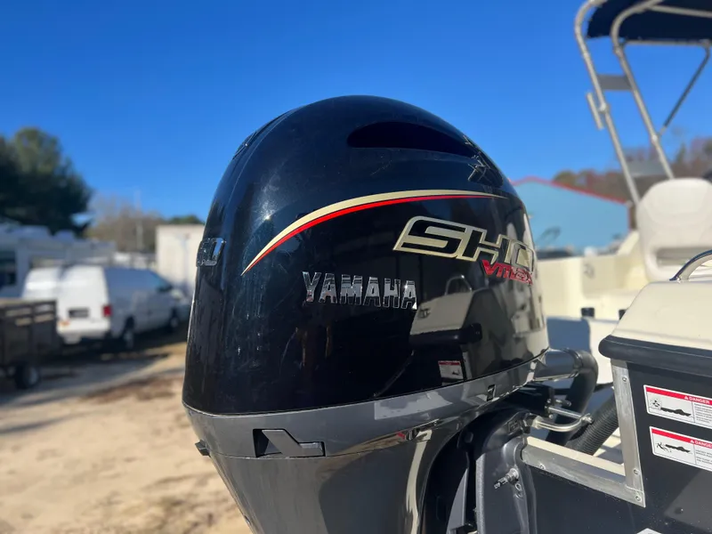 Slide: The Image of 2024 Coastal 198 WT boat with Yamaha SHO VMAX outboard motor. - 3