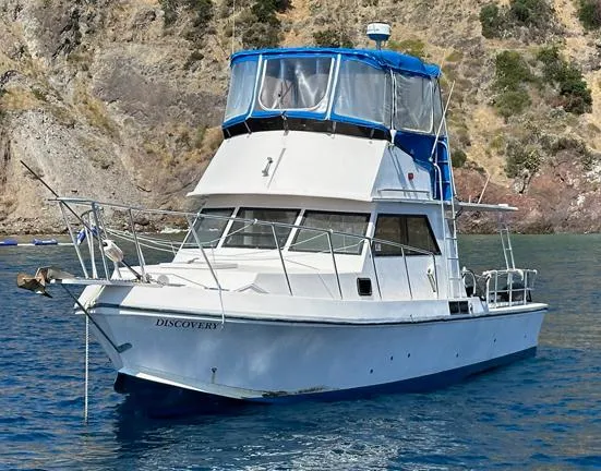 Slide: The Image of Delta 38' Flybridge Dive Boat 1991 - 1
