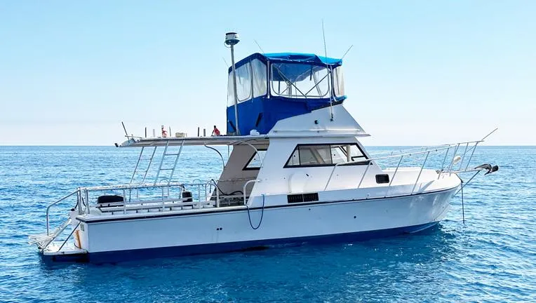 Slide: The Image of Delta 38' Flybridge Dive Boat 1991 - 3