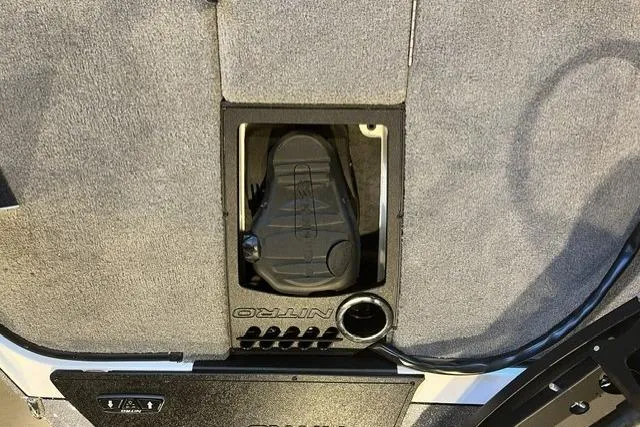 Slide: The Image of Nitro Z20 XL 2025 boat pedal compartment with sleek design and durable materials. - 124
