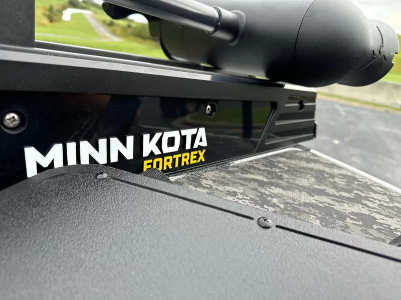 Slide: The Image of Minn Kota Fortrex trolling motor on 2025 Nitro Z21 XL boat. - 13