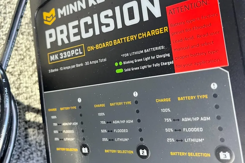 Slide: The Image of Minn Kota Precision MK 330PCL on-board battery charger for Lund 1650 Rebel XL SS 2025. - 25