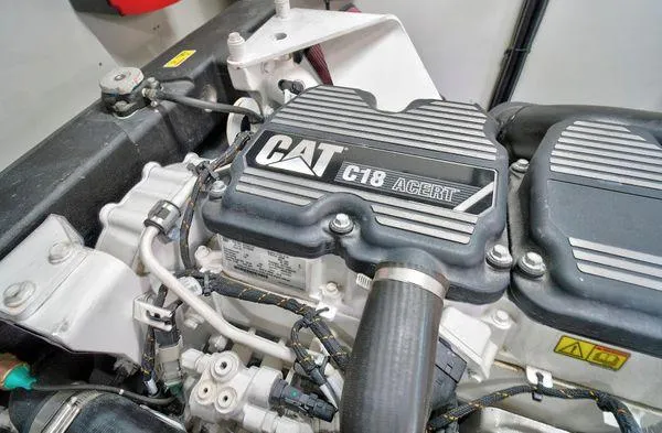 Slide: The Image of CAT C18 ACERT engine in 2021 Fairline Squadron 68 yacht. - 7