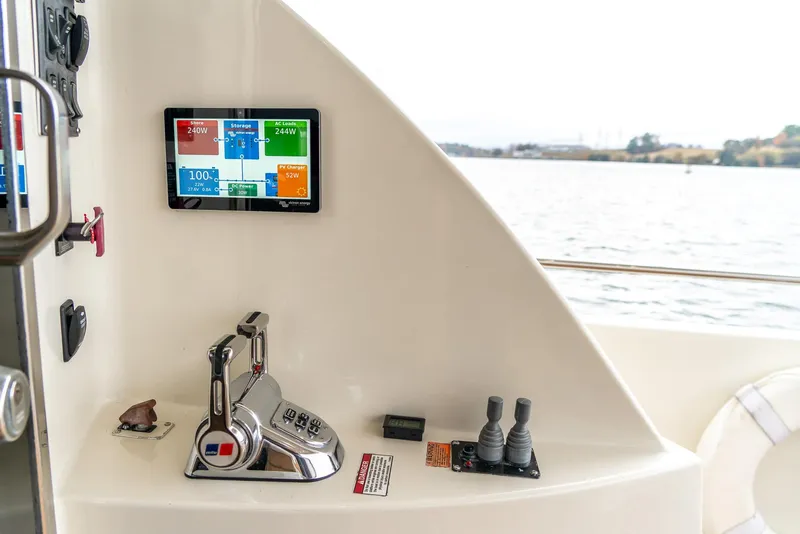 Slide: The Image of Control panel of 2007 Marquis 59 Markham Edition yacht with touchscreen display. - 20