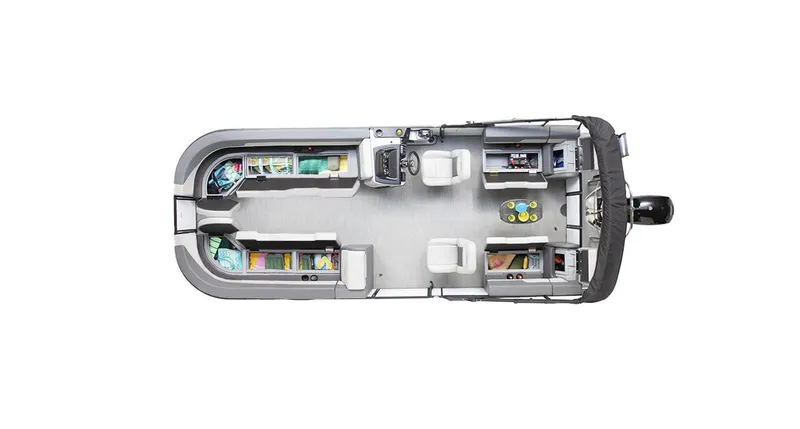 Slide: The Image of Top view of 2025 Lowe LS 230 WT boat interior layout. - 30