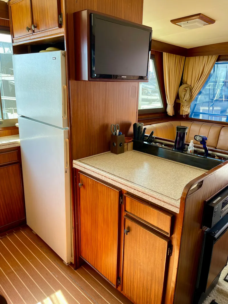 Slide: The Image of Galley view of Refrigerator/Counter - 21