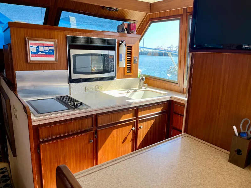 Slide: The Image of Galley view of Stove/Microwave - 22
