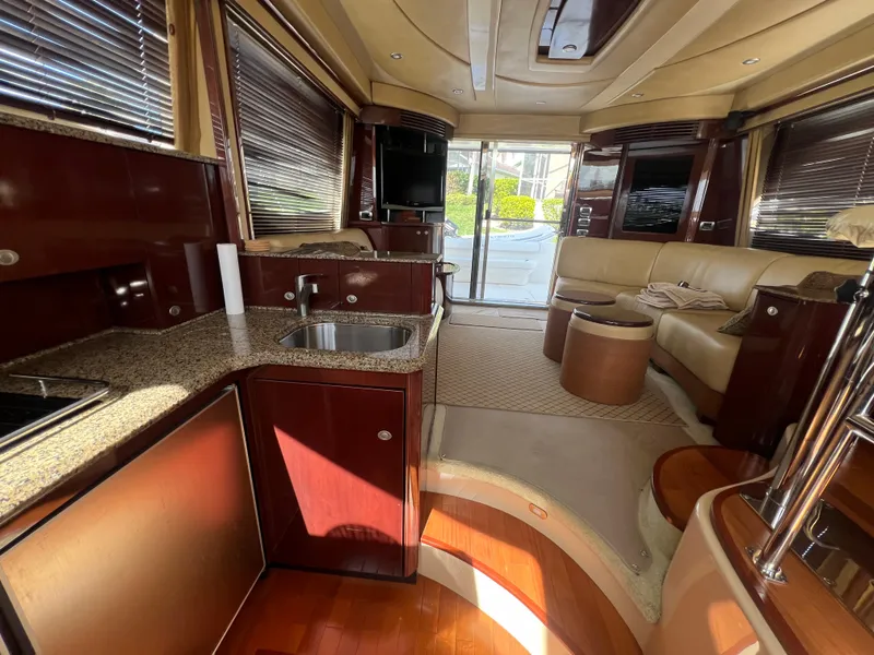 Slide: The Image of Luxurious interior of 2007 Sea Ray 52 Sedan Bridge yacht with modern amenities. - 38