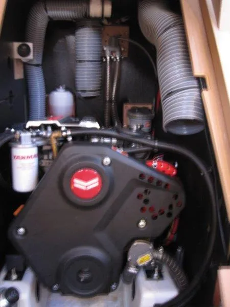 Slide: The Image of Engine compartment of 2021 Jeanneau Sun Odyssey 440 sailboat. - 26