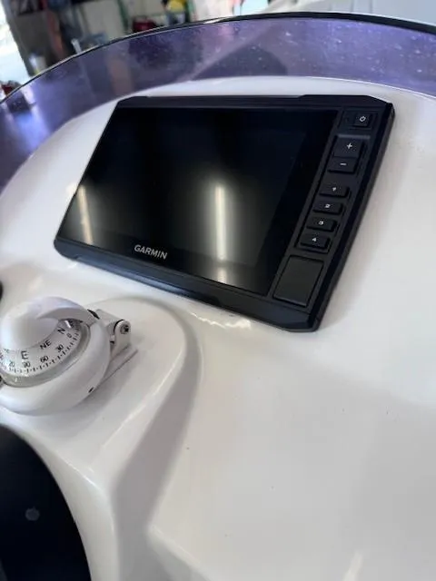 Slide: The Image of Garmin display on 2023 Flexboat Flex 450 dashboard. - 3