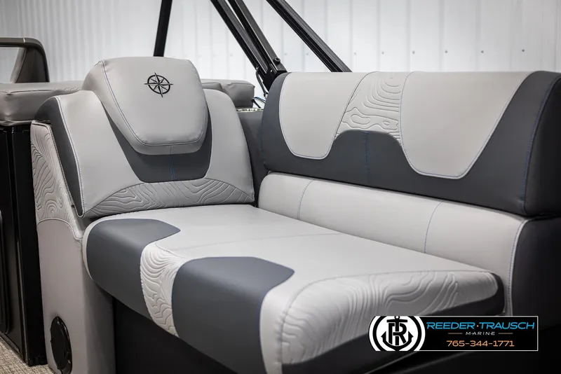 Slide: The Image of Luxurious seating in 2025 Tahoe TGO RF boat with modern design and premium materials. - 32