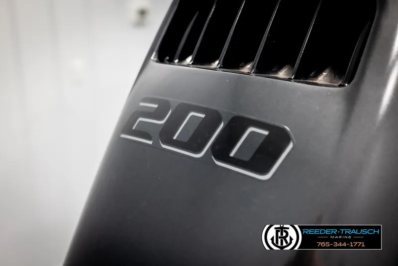 Slide: The Image of Close-up of a 2025 Tahoe TGO RF engine cover with "200" marking. - 44