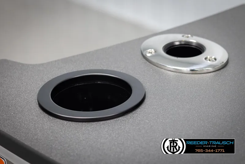 Slide: The Image of Close-up of cup holders on a 2025 Bennington 21 SFSE boat. - 40