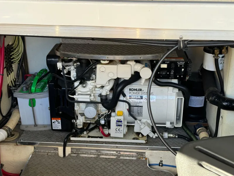 Slide: The Image of Engine compartment of a 2004 Formula 37 Performance Cruiser with Kohler power system. - 39