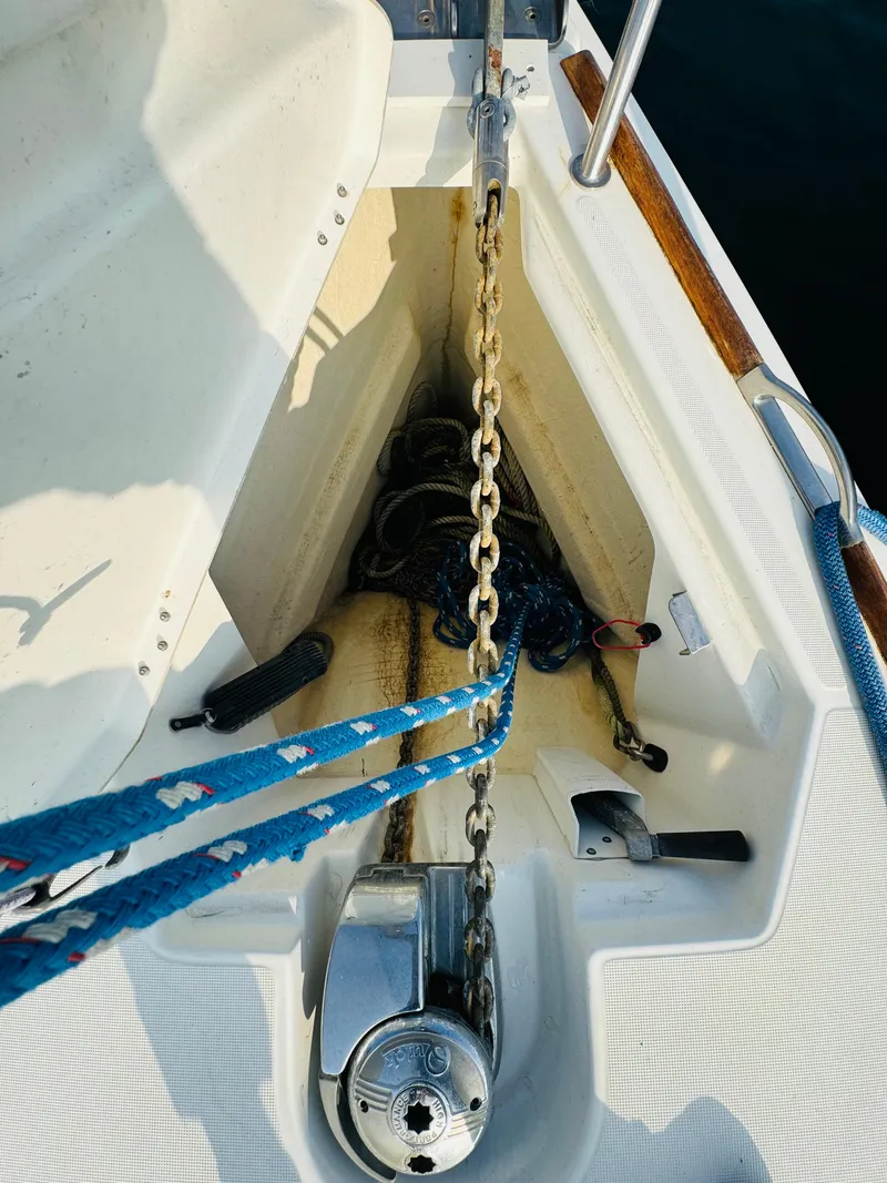 Slide: The Image of Anchor chain locker on 2007 Jeanneau Sun Odyssey 36i sailboat. - 23