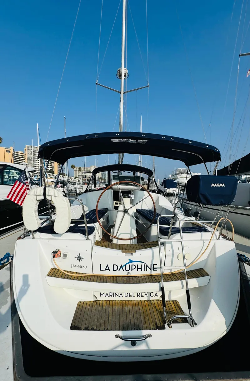 Slide: The Image of Jeanneau Sun Odyssey 36i sailboat, 2007 model, docked at Marina del Rey. - 5