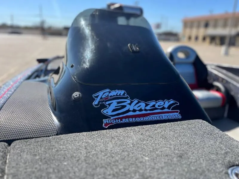 Slide: The Image of Control panel of 2020 Blazer 625 Pro Elite boat with throttle and switches. - 22